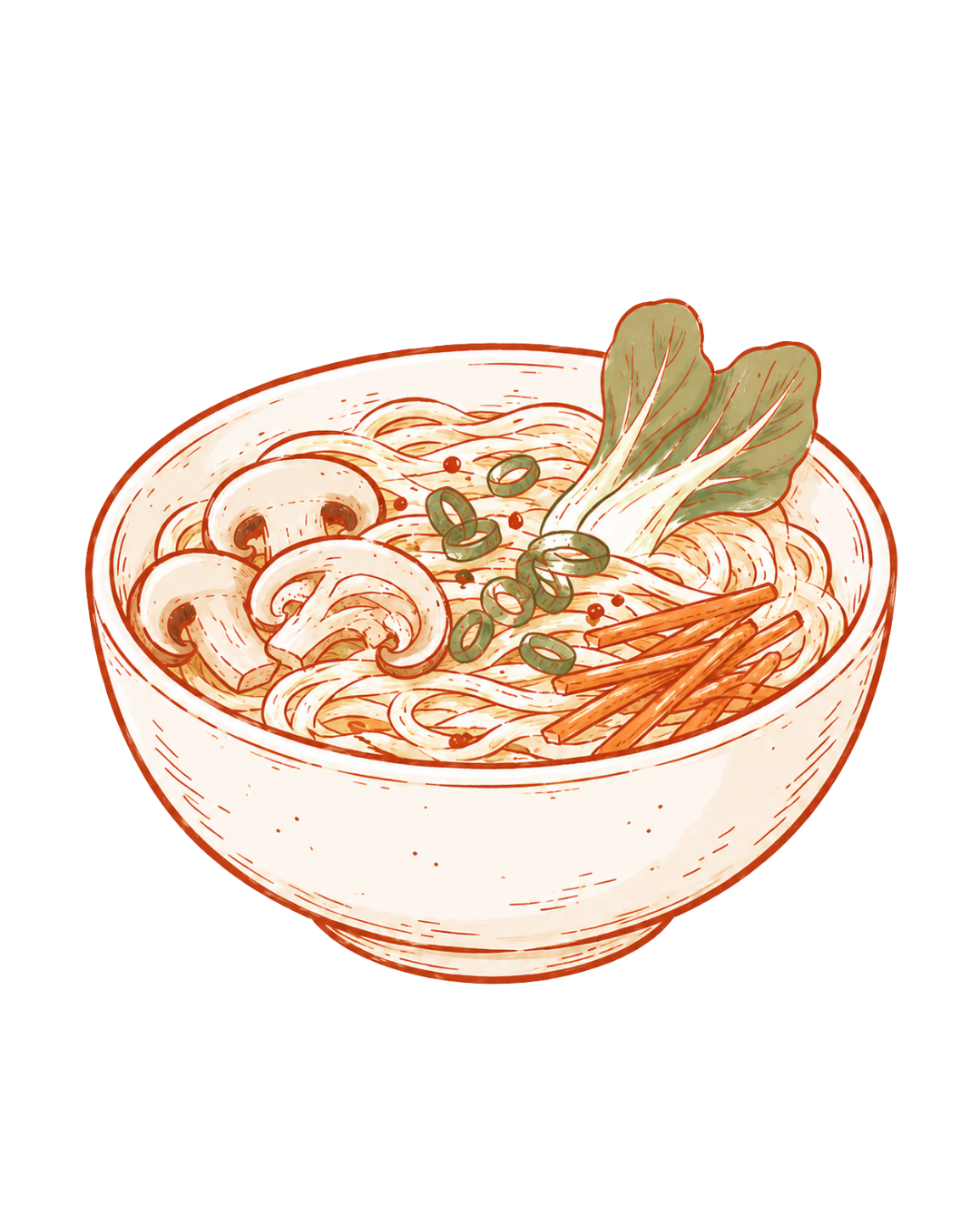 Ramen bowl illustration